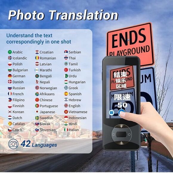 NIB Anfier Language Translator Device 2022 127 Languages AI Voice Translator - Picture 6 of 6